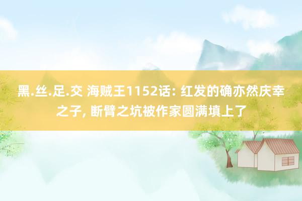 黑.丝.足.交 海贼王1152话: 红发的确亦然庆幸之子， 断臂之坑被作家圆满填上了